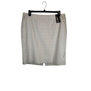 LANE BRYANT Career Skirt in Tan and White Women's Size 18